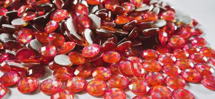Hotfix epoxy stones - faceted round - Sparkles 8 mm