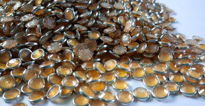 Hotfix epoxy stones - faceted round - Sparkles 6 mm