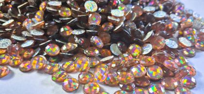 Hotfix epoxy stones - faceted round - Sparkle 6 mm