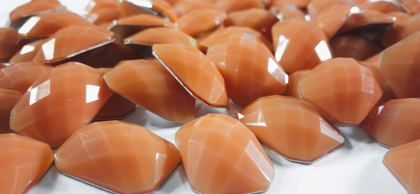 Hotfix epoxy stones - faceted square - Colour 25 mm