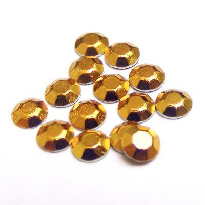 Hotfix faceted studs - gold