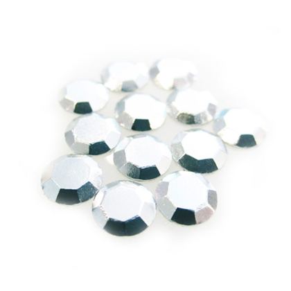 Hotfix faceted studs - bright silver