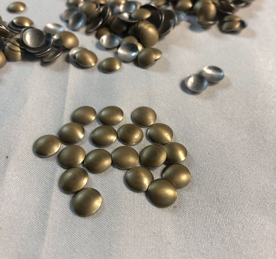 Hotfix half-round studs 3 mm