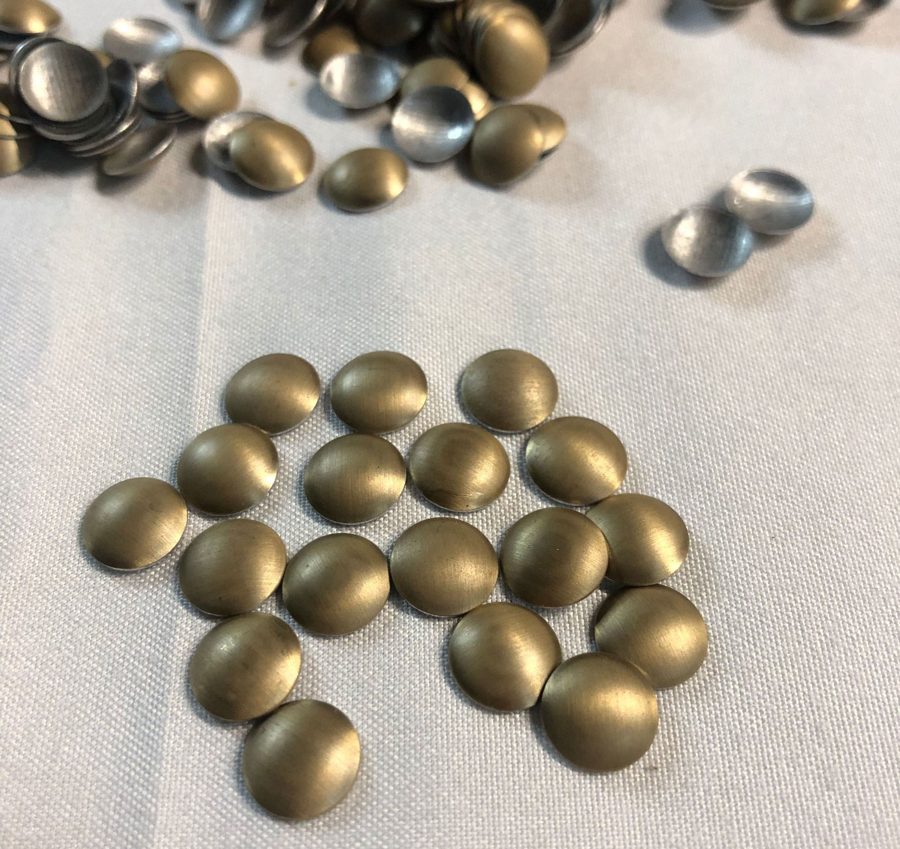 Hotfix half-round studs 4 mm
