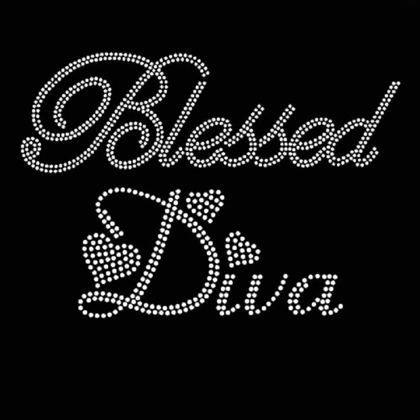 Rhinestone motif - lettering and numbers