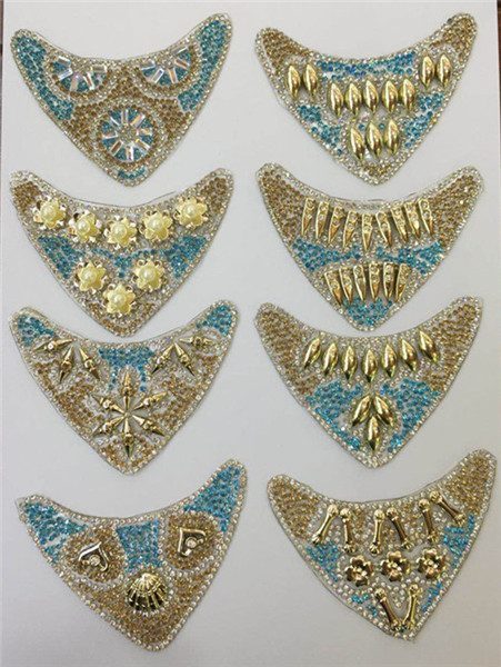 Stone and stud combined motif