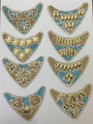 Stone and stud combined motif