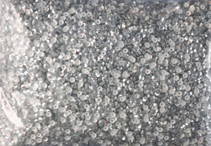 Heat transfer sequins - Silver 4 mm