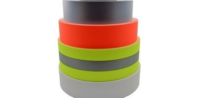 Reflective tape - fluorescent orange and yellow