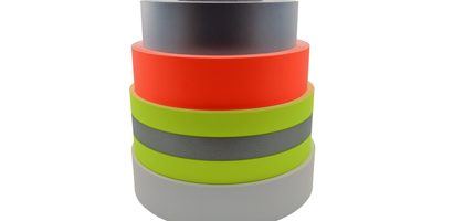 Reflective tape - fluorescent orange and yellow