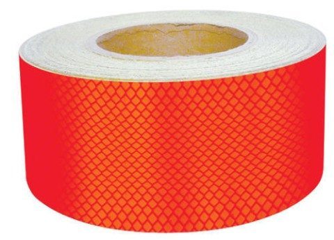 Reflective prismatic roll - red