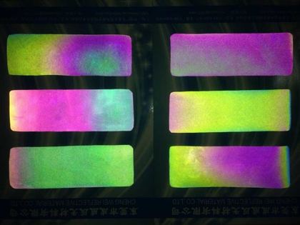 Rainbow reflective patches
