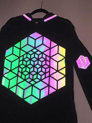 Reflective heat-transfer print