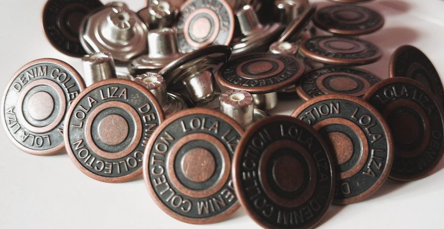 Denim button - style 007
