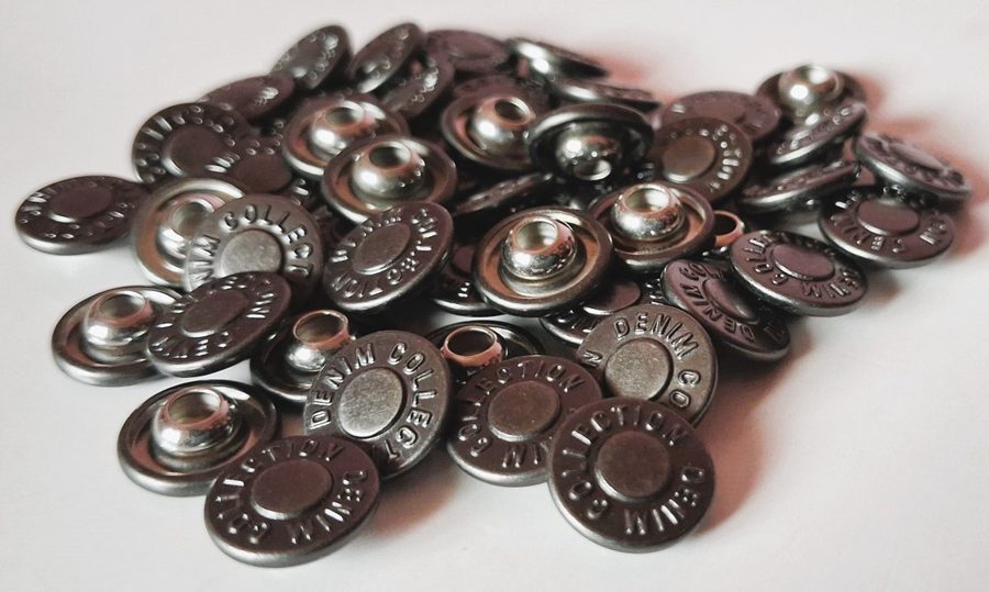 Denim button - style 012
