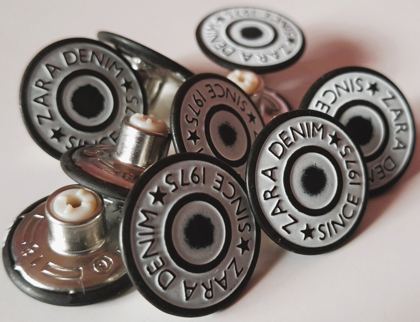 Denim button - style 019