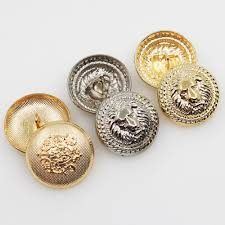 Gold shank buttons