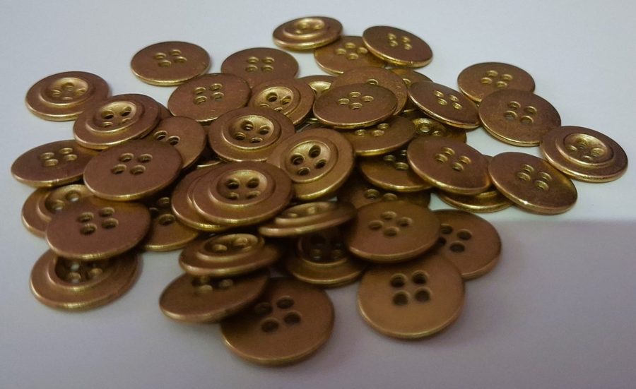 Metal sewing button - style 004