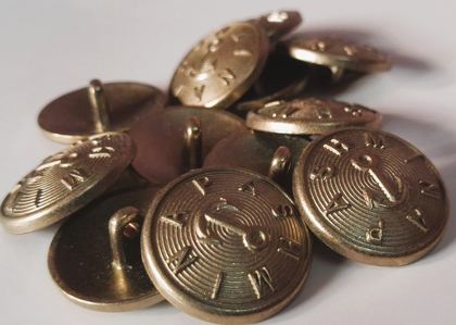 Metal sewing button - style 009