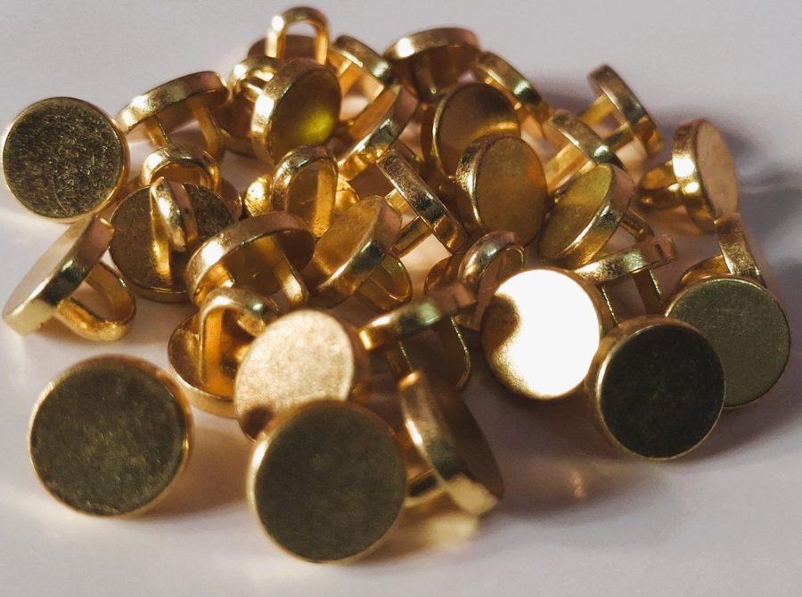 Metal sewing button - style 012