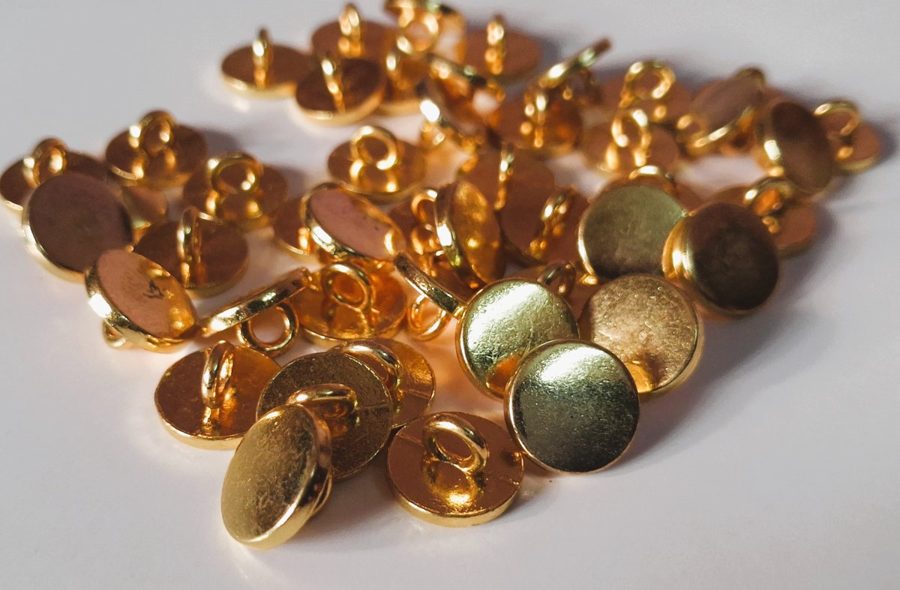 Metal sewing button - style 014