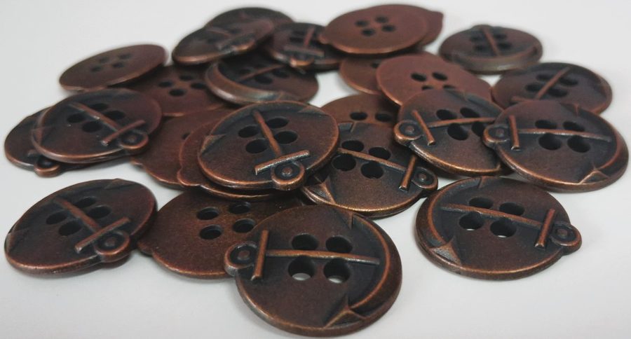 Metal sewing button - style 038