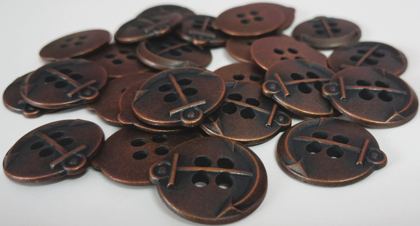 Metal sewing button - style 038