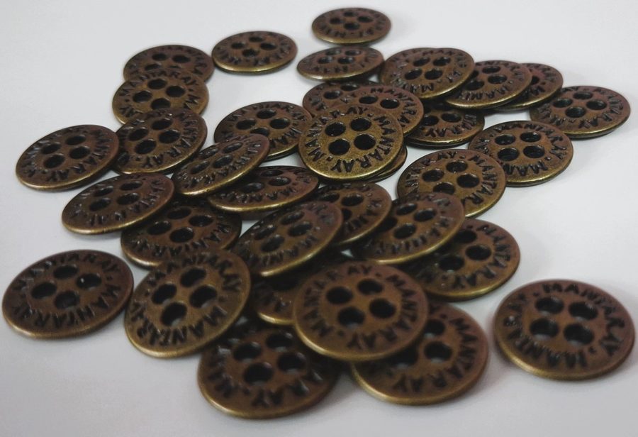 Metal sewing button - style 043