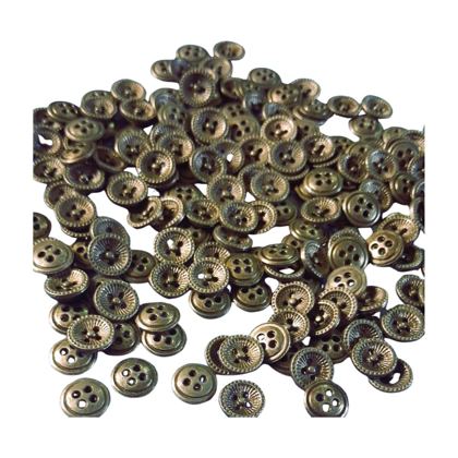 Sew-on button - Gray 13 mm