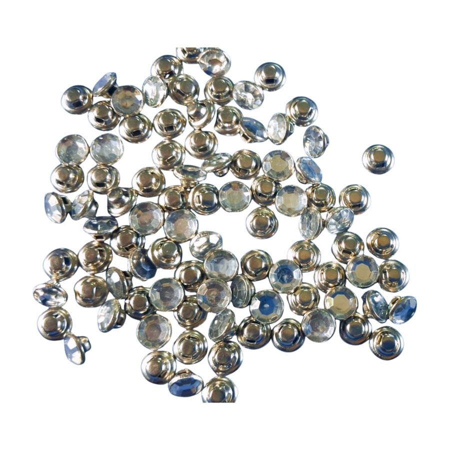 Sew-on button - Crystal 8 mm (with crystal)