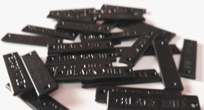 Metal label - style 001