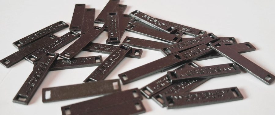 Metal label - style 013