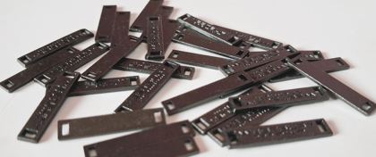 Metal label - style 013