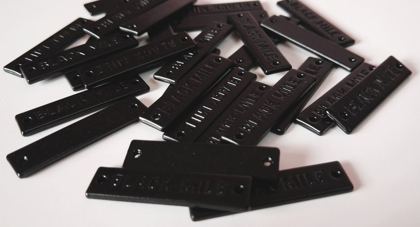 Metal label - style 014