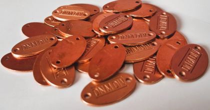 Metal label - style 015