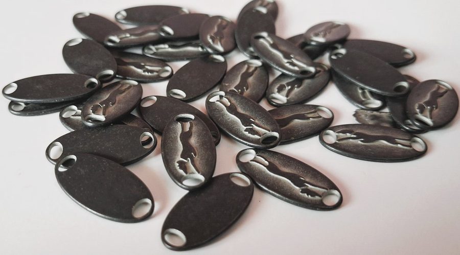 Metal label - style 017