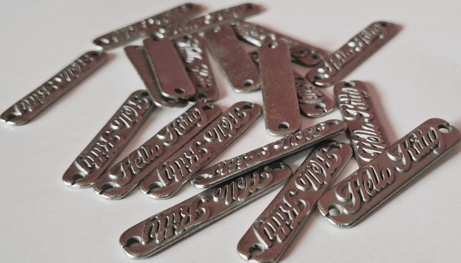 Metal label - style 019