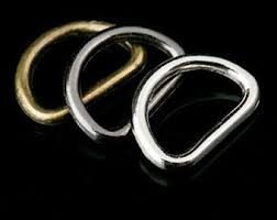 Metal D-rings - assorted