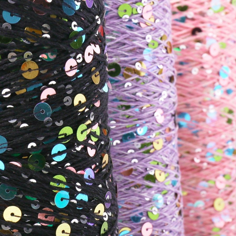 Sequin yarn - hologram photo 5