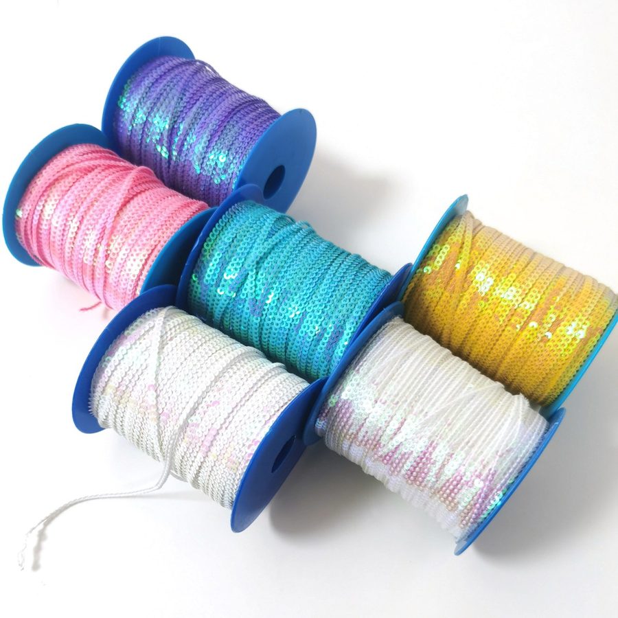 Sequin trim on reel - metallic photo 2