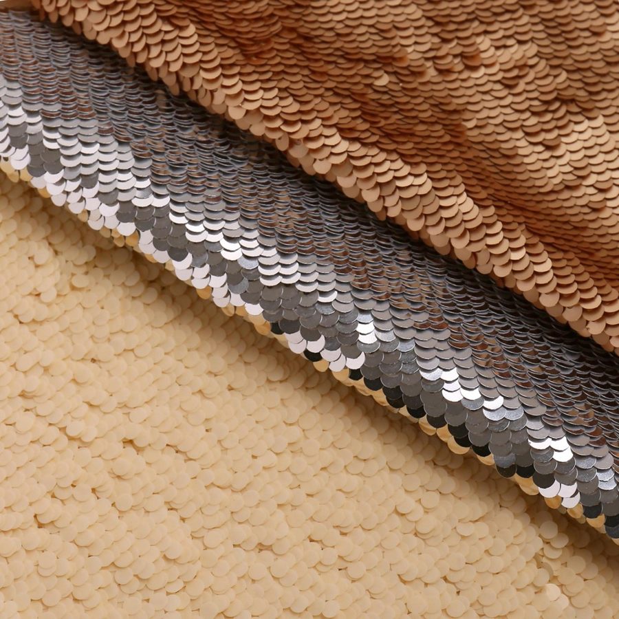 Sequin fabric - iris photo 3