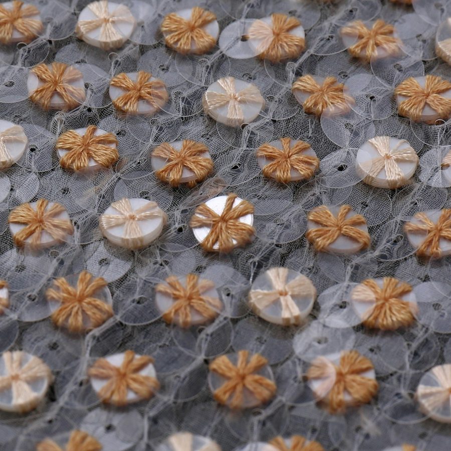 Sequin fabric - iris photo 6